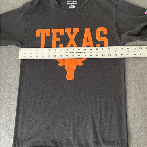 Champion Texas Longhorns T Shirt Mens S Black Orange NCAA College Tailgating Tee - Picture 5 of 8